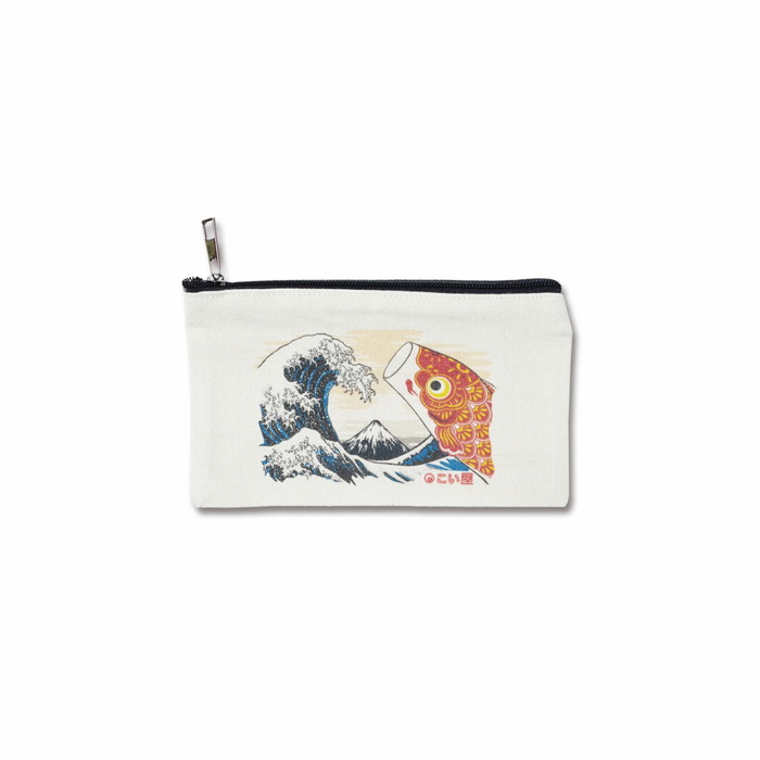 ヘルシー救急BOXの【2個セット】【直送品】キャンバスポーチ こい屋鯉三匹/富嶽鯉のぼり/花魁鯉のぼり/丸鯉鯉のぼり/レトロ鯉のぼり/日本地図鯉のぼり 高さ12cm×底幅20cm こい屋 Koinobori【ヘルシ価格】日用品雑貨 小物 生活雑貨 端午の節句｜アングル2