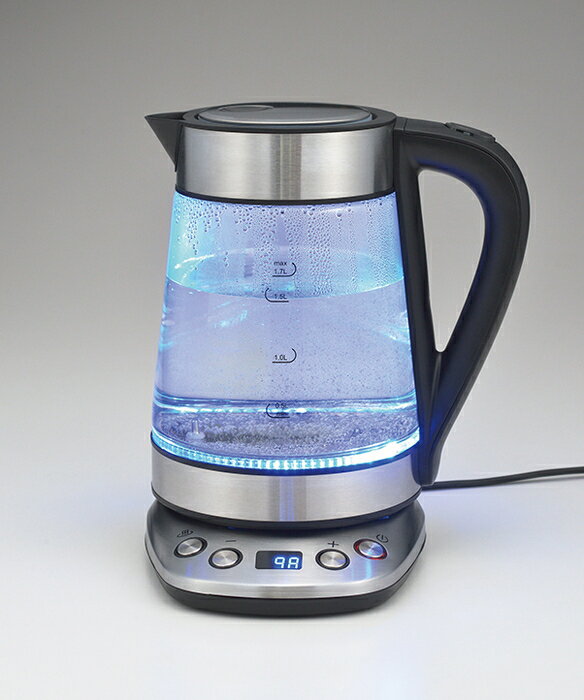 【直送品】SUSTIA 温度調整ガラス電気ケトル1.7L SUS-02 222×197×260mm 2023 STAGE GIFT CATALOG 229シリーズ【ヘルシ価格】家電 キッチン家電 電気ケトル 電気ポット 料理 クッキング