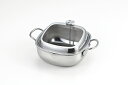 【直送品】食彩亭 ステンレス角型天ぷら鍋20cm TP-21 288×218×110mm 2023 STAGE GIFT CATALOG 229シリーズ【ヘルシ...