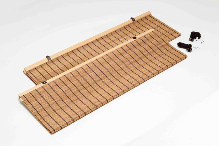 【直送品】焼竹 日除けすだれ 2枚組 88×115cm SS2651152P 焼竹ヒゴ100% 日本製【ヘルシ価格】インテリア カーテン ブラインド すだれ 簾 簀垂れ 2