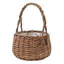 【直送品】ガーデンバスケット ラウンドL 11657 φ24×H32(14.5) POSH LIVING 2024 Collection【ヘルシ価格】インテリア インテリア小物 かご 籠 バスケット 小物入れ