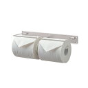 【直送品】トイレットペーパーホルダー ダブル ウォームグレー 64011 W30×D7.4×H5 POSH LIVING Collection 2025【ヘルシ価格】トイレ用品 トイレットペーパーホルダー おしゃれなトイレ ペーパーホルダー