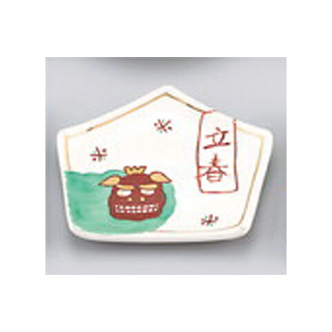 【2個セット】【直送品】福小皿 18273 絵馬 10.4×9.2cm 舞陶館 BUTOUKAN【ヘルシ価格】キッチン用品 食器 皿 小皿 豆皿 和食器 器 和食 一品料理