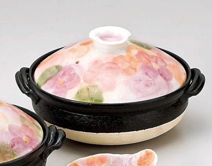 【直送品】一珍花紋 9号土鍋 92966 舞陶館 BUTOUKAN【ヘルシ価格】キッチン用品 調理器具 鍋 土鍋