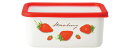 【直送品】ストロベリー 深型角容器M STB-DM 175×115×75mm 330g 1100ml 2025 STAGE GIFT CATALOG 229シリーズ【ヘルシ価格】キッチン用品 調理器具 料理 クッキング 保存容器 キャニスター
