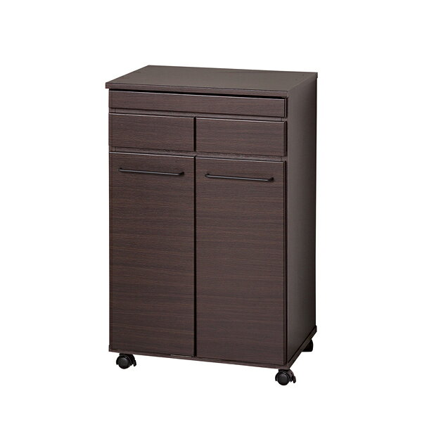 【直送品】スライド棚付きダストボックス2D 23732 ホワイト/23733 ブラウン W55×D40×H87.5cm 一部組立 KUROSHIO SELECTION【ヘルシ価格】インテリア 家具 ごみ箱 ダストボックス デザイン家具 [3]