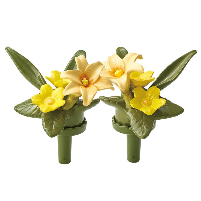 ヘルシー救急BOXの【直送品】花RENNU墓花（S） 1対 ユリ ホワイト/ユリ イエロー P24-0881-WH/P24-0881-YE 4945119105351/4945119105368 SETO CRAFT 2025秋冬 オリジナルカタログ 259シリーズ【ヘルシ価格】造花 陶器のお花 仏花 墓花 ずっと変わらずキレイ｜アングル2