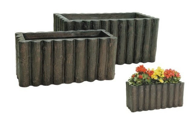 大感謝価格 丸太プランター82型 送料無料 直送品。代引不可・同梱不可・返品キャンセル・割引不可 イン..