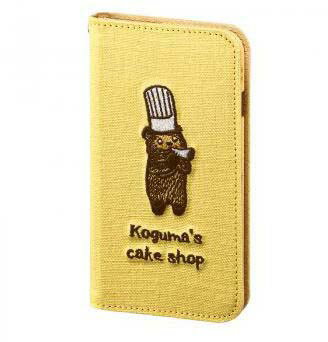 【ネコポス】【大感謝価格 】iPhone8/7/6s/6対応 こぐまのケーキ屋さん ダイアリーケース こぐま イエロー i7S-KC02