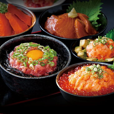 【メーカー直送・大感謝価格】 海鮮丼をどっさり海鮮丼詰合せ計15食(マグロ漬け3p・ネギトロ3P+サーモンネギトロ3p+トロサーモン3p+イカサーモン3P)A冷凍 【修正してでも1180円税込送料発生】