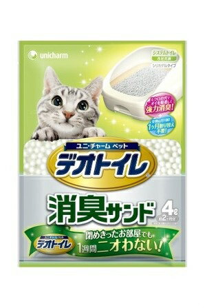 【大感謝価格】【180個セット】1週間消臭抗菌デオトイレ専用消臭サンド 4L×180個