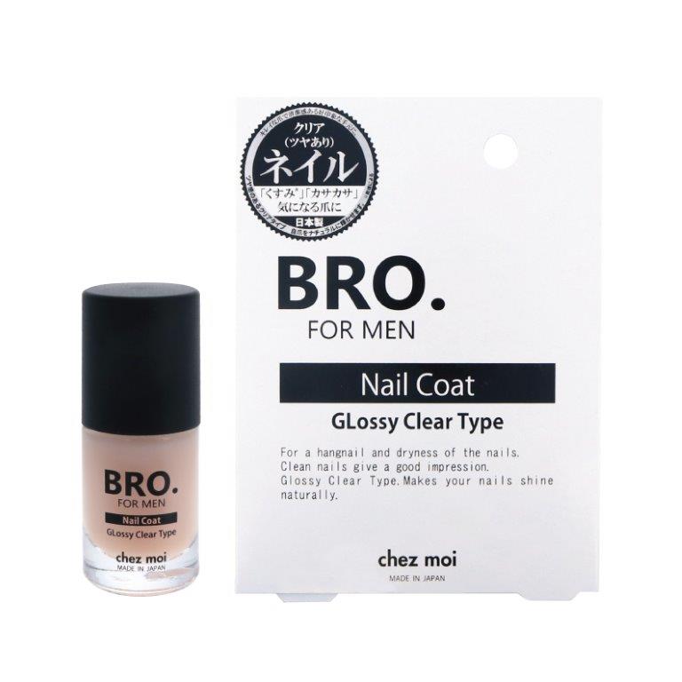 【大感謝価格】BRO.FOR MEN Nail Coat GLossy Clear Type 4mL (ブラザーフォーメン ネイルコートグロッシークリアタイプ) クリア/マットクリア
