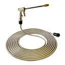 富士商 ステンレスコイルホース 10m【楽天倉庫直送h】 散水ホース 高圧洗浄 ジェットノズル ウォーターガン ジェット シャワー 園芸 洗車