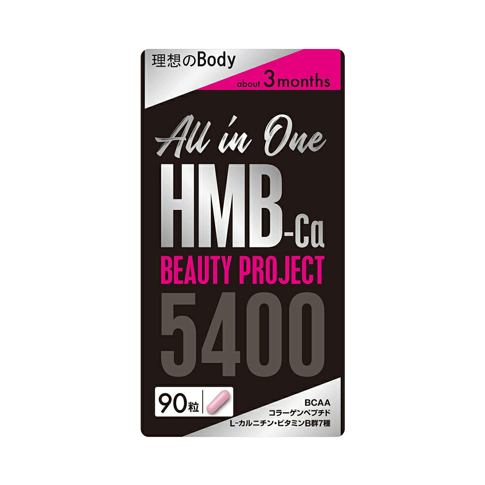 【メール便】大容量3ヶ月分 All in one HMB Beauty project オールインワンHMBビューティープロジェクト 90粒【楽天倉庫直送h】健康食品 ダイエットサプリ 白いんげん豆 乳酸菌 HMBカルシウム 栄養補助食品