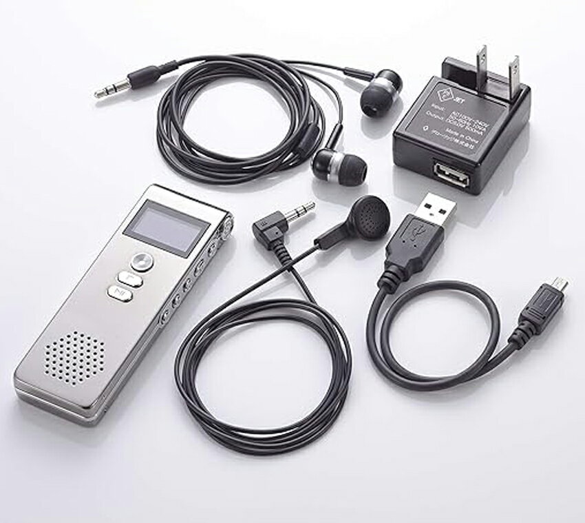 250時間録音ボイスレコーダー 長録くん WK-I01【突然の欠品あり】【ヘルシ価格】 ICレコーダー 携帯録音機 オーディオケーブル ポケットサイズ 小型ボイスレコーダー