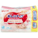 【2個セット】ピジョン おしりナップ ふわふわ厚手仕上げ ベビーオイルイン 66枚入×6コパック【ヘルシ価格】 ベビー キッズ トイレ用品 おしりふき おしりナップ 厚手 ベビーオイルイン お肌 保護