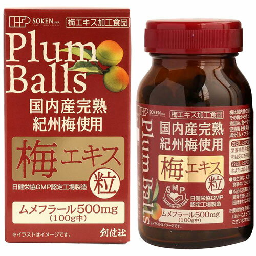 国内産完熟紀州梅100％梅エキス粒 90g（約450粒）【楽天倉庫直送】【ヘルシ価格】健康食品 サプリメント 日本産 完熟紀州梅 ムメフラール 植物性エキス プレゼント