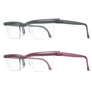 【大感謝価格 】左右で調整できるシニアグラス・Do Active グレー/バイオレット レンズ度数を調節できるシニアグラス 老眼鏡 遠視 老眼 度数調節機能付のサムネイル