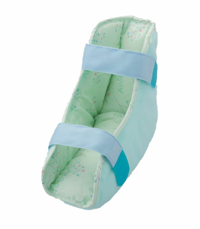 【ヘルシ価格】洗える通気タイプ かかと用パッド 1個入 グリーン/ブルー