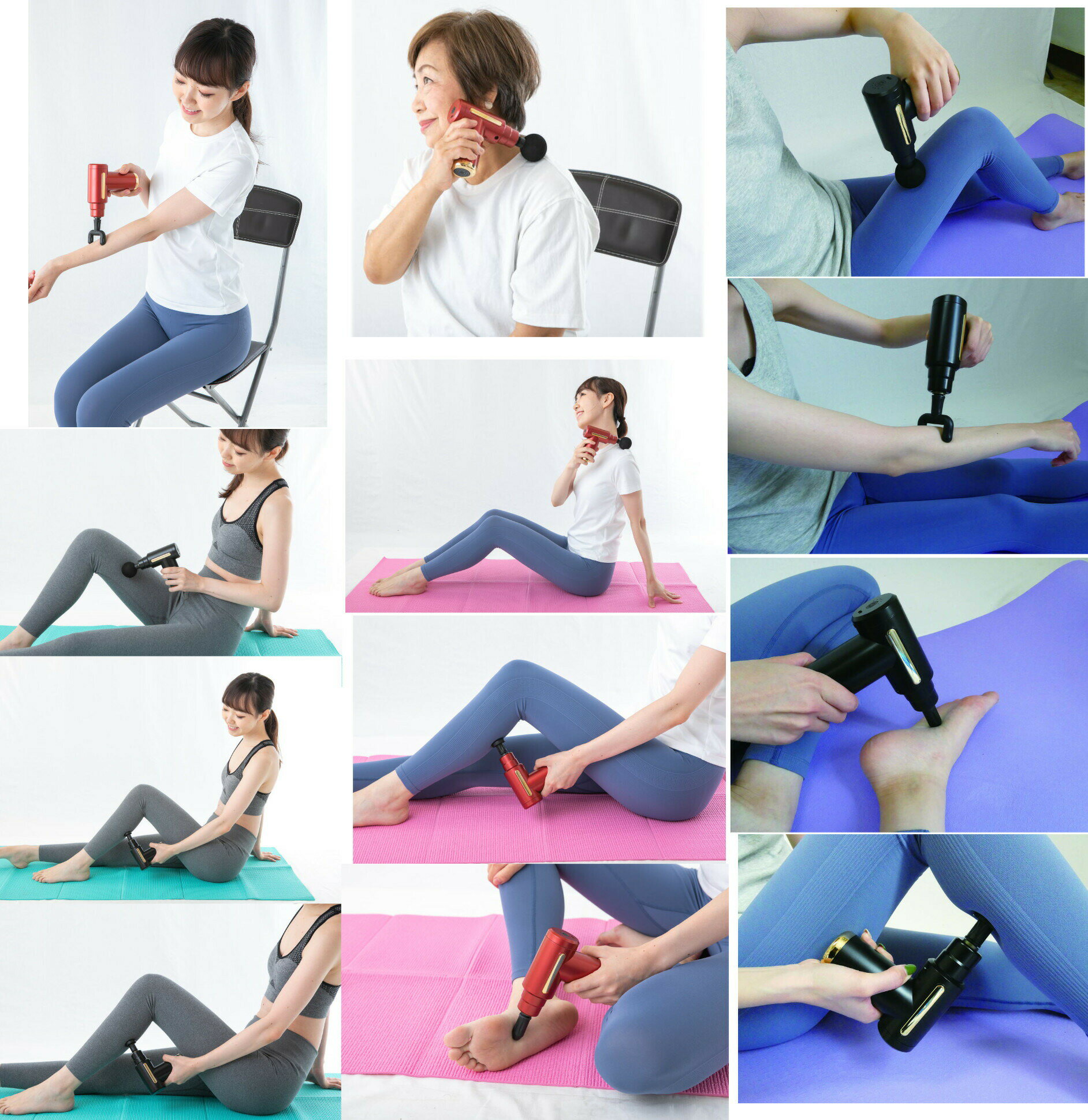 『グローバル・ジャパン KINMAKU mini ドリルガンきんまく ミニ ドリルガン 筋膜ミニ キンマク ブラック/レッド』