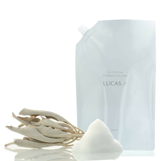 【3個セット】LUCAS ホワイトセージ全身浄化泡ソープ 詰替え用リフィル 900mL x 3【ヘルシ価格】ホワイトセージ全身浄化泡ソープ ボディソープ ハンドソープ 洗顔フォーム シャンプー 【3個セット】LUCAS ホワイトセージ全身浄化泡ソープ 詰替え用リフィル 900mL x 3【ヘルシ価格】ホワイトセージ全身浄化泡ソープ ボディソープ ハンドソープ 洗顔フォーム シャンプー