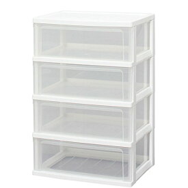 【2個セット】大感謝価格 アイリスオーヤマ ワイドチェスト 4段 W-544 221329 インテリア 収納家具 クローゼット アイリスオーヤマ ワイドチェスト...