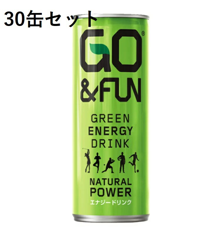 【楽天倉庫365日出荷　直送品】【あす楽対応】【30個セット】GO＆FUN GREEN ENERGY DRINK ゴーアンドファン グリーンエナジードリンク ..