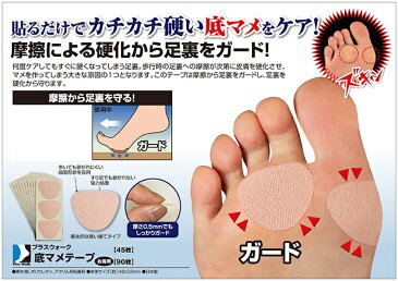 【ネコポス】【大感謝価格】プラスウォーク 底マメテープ 45枚入 ZYPLUS16