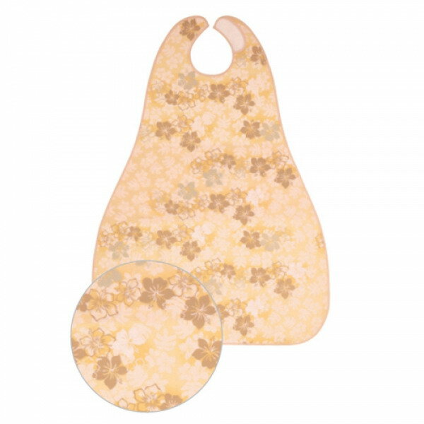 食事用エプロンロング（すべり止め付） マスタード 6067 【楽天倉庫直送h】エプロン 食事用エプロンロ..