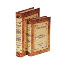 【楽天倉庫直送品】【大感謝価格】洋書風小物入れ BOOK BOX 2個セット 28271