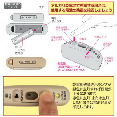 【大感謝価格】充電式 耳かけ集音器 AKA-201