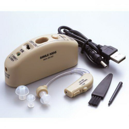 【大感謝価格】充電式 耳かけ集音器 AKA-201