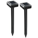 【楽天倉庫直送h】ソーラー式モグラ撃退器 2本入 SV-5141