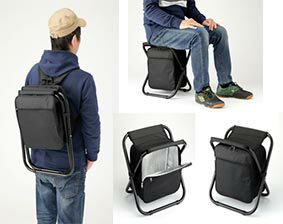 【大感謝価格 】リュック&折りたたみ椅子 K12380