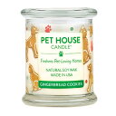 【3個セット】PET HOUSE キャンドル ジンジャーブレッドクッキー L 1個x3個セット【ヘルシ価格】 キャンドル アロマ ペット 消臭 犬 猫 ペット用品 部屋 香り