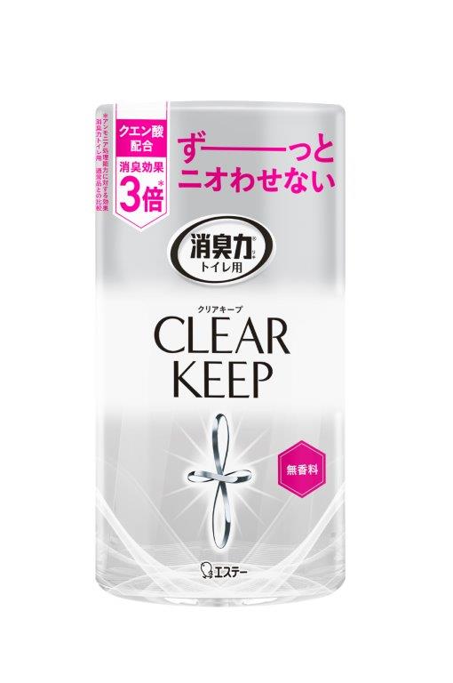 トイレの消臭力 CLEAR KEEP 無香料 400mlx18個セット 消臭剤 無香料 トイレ用 クエン酸 ナノパウダー配合