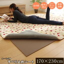 【直送品】敷くだけでボリュームアップ 滑り止めシート『ごろりんピタッと』 170×230cm フリーカットタイプ【割引不可品】 敷物 防音シート マット 滑り止め 床暖房対応 フリーカット 洗濯可能 フローリング 日本製