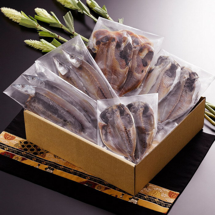 【直送】【北海道沖縄離島不可】静岡 沼津 奥和 干物H【ヘルシ価格】 食品 水産品 魚 干物 国産の魚だけ使用 真あじ かます さんま 金目鯛 えぼ鯛 セット