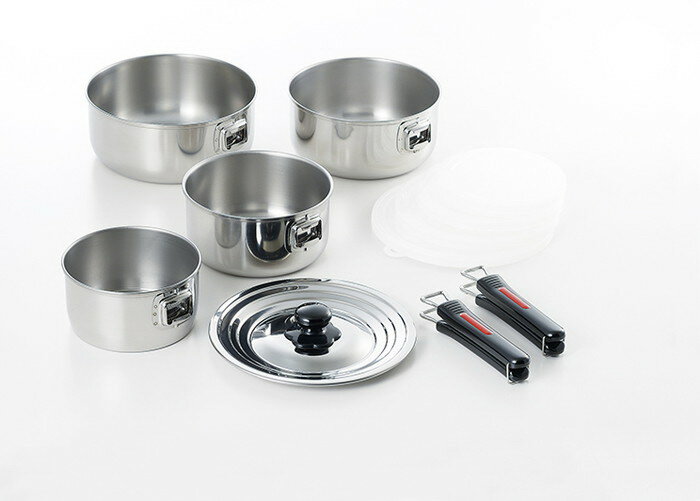 【直送品】エクセレントシェフ ワンタッチクッカー着脱式 片手鍋14cm＆16cm＆18cm＆20cm EXC-104 0386087 2022 STAGE GIFT CATALOG 229シリーズ 母の日【ヘルシ価格】 キッチン用品 調理器具 片手鍋 ハンドル着脱式 鍋 セット