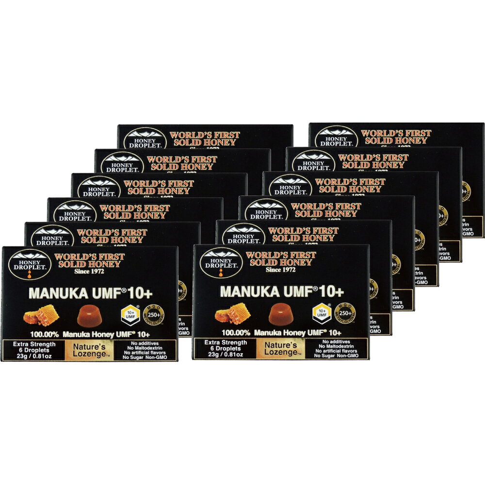 【直送】【北海道沖縄離島不可】マヌカハニーUMF10+ ドロップレット 1ダース マヌカハニー キャンディー【ヘルシ価格】 食品 蜂蜜 はちみつ マヌカハニー