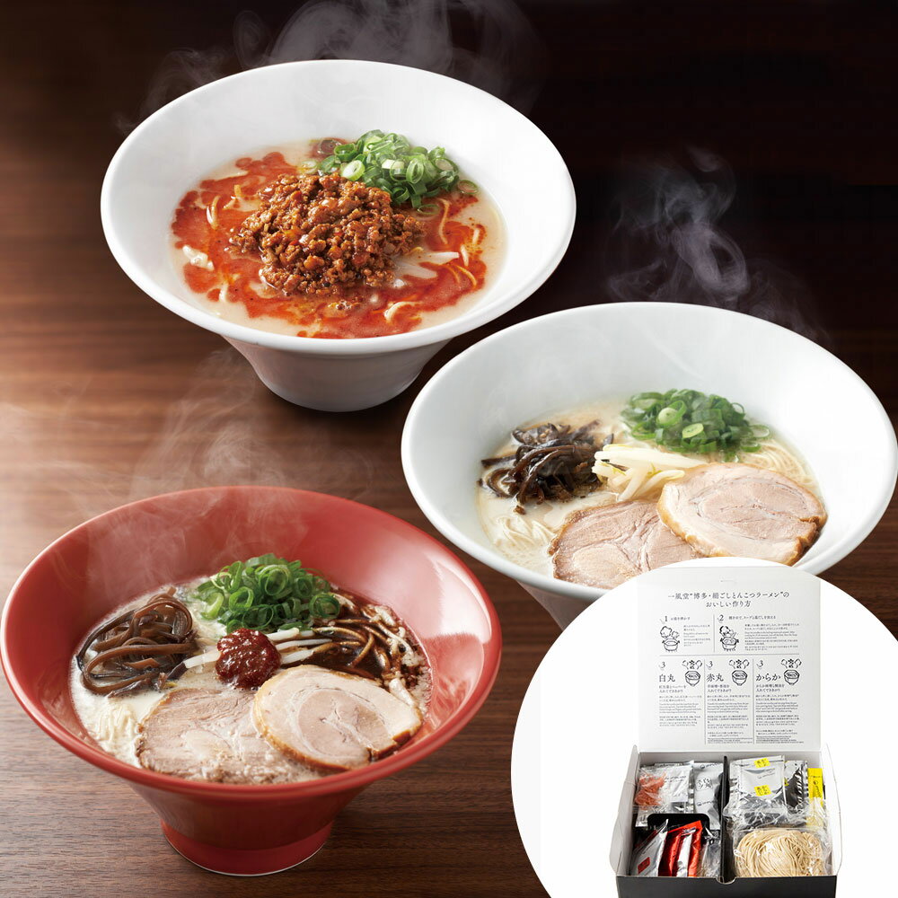 【直送】【北海道沖縄離島不可】一風堂博多絹ごしラーメンセットC 【ヘルシ価格】 食品 麺 めん ラーメン セット【ギフト対応可】