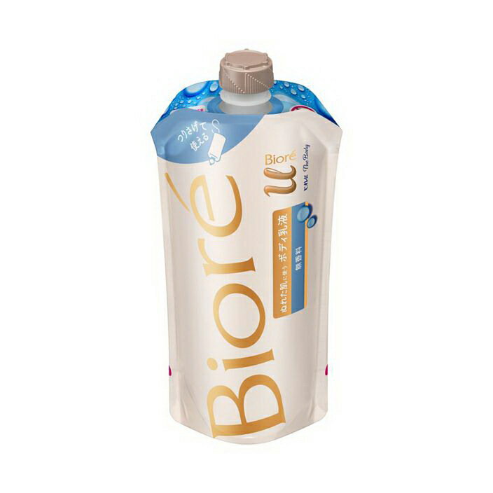 【2個セット】ビオレu ザボディ ぬれた肌に使うボディ乳液 無香料 つりさげパック 300mlx2個