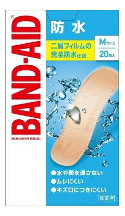 『【72個セット】【一般医療機器】バンドエイド 防水 Mサイズ 20枚入x72個セット』一般医療機器 衛生用品 絆創膏 バンドエイド 創傷 保護 商品紹介 水やバイ菌を通さず、空気・蒸気を通す新素材フィルム　（肌色）　と　不織布　（白色）の二重構造。 ソフトで伸縮性に優れ、複雑な動きにもぴったりフィットします。 すべてのバンドエイドは滅菌済です。 医療機器番号：13B3X10349000001 サイズ・重量 内容量 20枚 商品説明 JANコード 4901730230155製造国：中華人民共和国発売元：JNFLコンシューマーヘルス製造販売元：JNFLコンシューマーヘルス区分：一般医療機器 広告文責 (有)パルス　048-551-7965『【72個セット】【一般医療機器】バンドエイド 防水 Mサイズ 20枚入x72個セット』一般医療機器 衛生用品 絆創膏 バンドエイド 創傷 保護