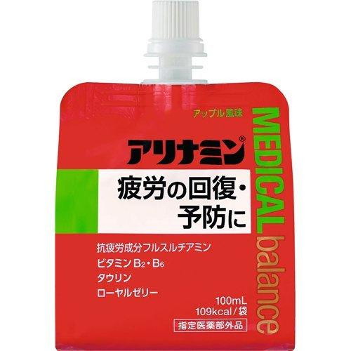 【5個セット】【指定医薬部外品】アリナミンメディカルバランス アップル 100ml×6x5個セット【ヘルシ価格】 健康食品 ドリンク 疲労 回復 予防 ゼリー 飲料 指定医薬部外品 1