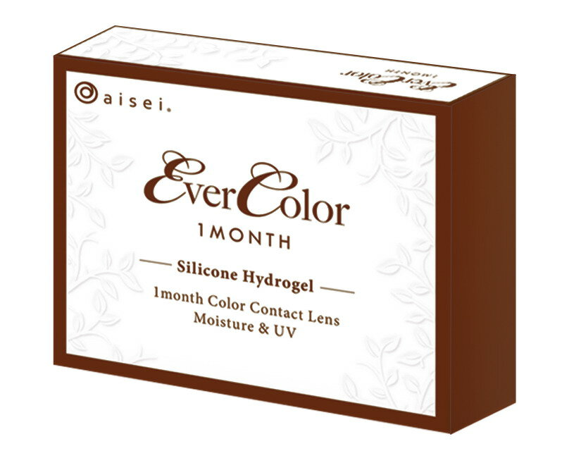 【ネコポス】【高度管理医療機器】カラコン カラーコンタクト エバーカラーマンスリー ナチュラルブラ..