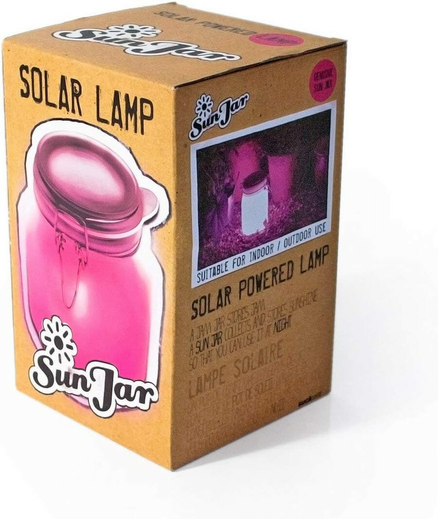 SUCK UK サックユーケー サンジャー ソーラー充電ライト ピンク Sunjar Pink【楽天倉庫直送】 ライト ガーデニング アウトドア 間接照明 ソーラー充電 1