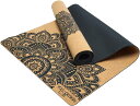Yoga Design Lab ヨガデザインラボ CORK MAT コルクマット ヨガマット 3.5mm Mandala Black マンダラブラック【楽天倉庫...