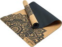 Yoga Design Lab ヨガデザインラボ CORK MAT コルクマット ヨガマット 1.5mm Mandala Black マンダラブラック【楽天倉庫...