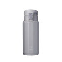 ポリゴーンヌ ワンタッチボトル 340ml グレー NM-343【楽天倉庫直送h】 ワンタッチボトル キッチン用品 水筒 マグボトル 保温 保冷両用(3)