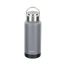 たためるハンドル付ステンレスボトル 540ml グレー NQ-0334【楽天倉庫直送h】 ステンレスボトル キッチン用品 水筒 マグボトル ハンドル付き 真空二重構造(3)